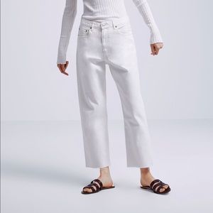 Zara white jeans